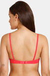 Romace Padded Non Wired Full Coverage T-Shirt Bra - Coral — thumbnail 3