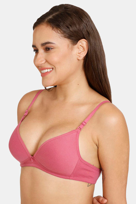 Romace Padded Non Wired Full Coverage T-Shirt Bra - Onion — image 3