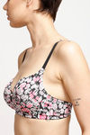 Rosaline Basic Print Padded Non Wired 3/4th Coverage T-Shirt Bra-Just Being Print Pink — thumbnail 5