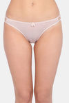 Lotus Leaf Medium Rise Half Coverage Bikini Panty - Peach — thumbnail 1