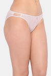 Lotus Leaf Medium Rise Half Coverage Bikini Panty - Peach — thumbnail 2