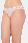 Lotus Leaf Medium Rise Half Coverage Bikini Panty - Peach — thumbnail 3