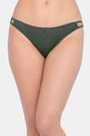 Lotus Leaf Medium Rise Half Coverage Bikini Panty - Olive — thumbnail 1