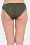 Lotus Leaf Medium Rise Half Coverage Bikini Panty - Olive — thumbnail 4