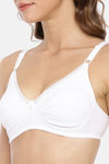 Rupa Double Layered Non-Wired Full Coverage Bra - White — thumbnail 5