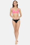 Rupa Double Layered Non-Wired Medium Coverage Bra - Cyber Pink — thumbnail 4