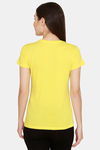 Rupa Cotton Solid T-Shirt - Gold — thumbnail 3