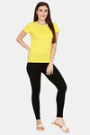 Rupa Cotton Solid T-Shirt - Gold — thumbnail 4