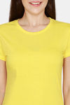 Rupa Cotton Solid T-Shirt - Gold — thumbnail 5