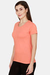 Rupa Cotton Solid T-Shirt - Orange — thumbnail 2
