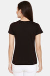 Rupa Cotton Printed T-Shirt - Black — thumbnail 3