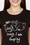 Rupa Cotton Printed T-Shirt - Black — thumbnail 5