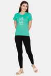 Rupa Cotton Printed T-Shirt - Light Green — thumbnail 4