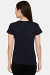 Rupa Cotton Printed T-Shirt - Navy — thumbnail 3