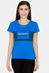 Rupa Cotton Printed T-Shirt - Royal Blue — thumbnail 1
