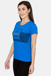 Rupa Cotton Printed T-Shirt - Royal Blue — thumbnail 2