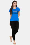 Rupa Cotton Printed T-Shirt - Royal Blue — thumbnail 4