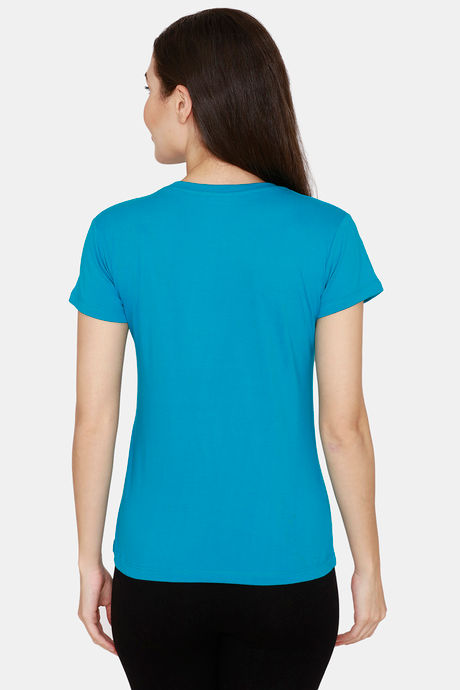 Rupa Cotton Printed T-Shirt - Sea Green — image 3
