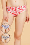 Rosaline Medium Rise Full Coverage Hipster Panty (Pack of 3) - Multicolor — thumbnail 10