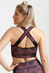 West Sports Bra With Removable Padding - Wine — thumbnail 4