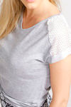 West Vogue Easy Movement T-Shirt- Grey Melange — thumbnail 4