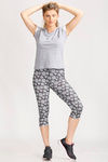 West Vogue Easy Movement T-Shirt- Grey Melange — thumbnail 5