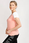 West Vogue Easy Movement T-Shirt- Peach Amber — thumbnail 2