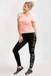 West Vogue Easy Movement T-Shirt- Peach Amber — thumbnail 3