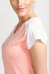 West Vogue Easy Movement T-Shirt- Peach Amber — thumbnail 5