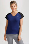 West Vogue Easy Movement T-Shirt- Blue — thumbnail 3