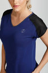 West Vogue Easy Movement T-Shirt- Blue — thumbnail 5