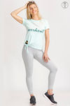 West Vogue Easy Movement T-Shirt - Aqua — thumbnail 1