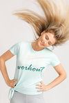 West Vogue Easy Movement T-Shirt - Aqua — thumbnail 2