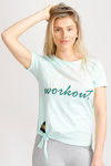 West Vogue Easy Movement T-Shirt - Aqua — thumbnail 3