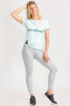 West Vogue Easy Movement T-Shirt - Aqua — thumbnail 6