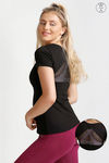 West Vogue Easy Movement T-Shirt- Black — thumbnail 1