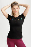 West Vogue Easy Movement T-Shirt- Black — thumbnail 3