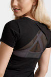 West Vogue Easy Movement T-Shirt- Black — thumbnail 5