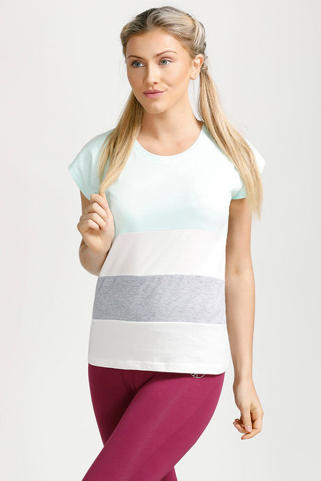West Vogue Easy Movement T-Shirt- Mint Blue — image 6