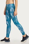 West Vogue High Compression Nouveau Soft Legging - Blue N Print — thumbnail 2