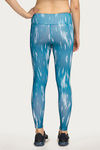 West Vogue High Compression Nouveau Soft Legging - Blue N Print — thumbnail 3