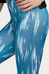 West Vogue High Compression Nouveau Soft Legging - Blue N Print — thumbnail 5