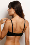 Rosaline Basics Single Layered Non Wired 3/4th Coverage Bra - Black — thumbnail 3