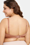 Rosaline Everyday Double Layered Non Wired Full Coverage Super Support Bra - Nutmeg — thumbnail 2