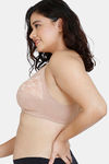 Rosaline Everyday Double Layered Non Wired Full Coverage Super Support Bra - Roebuck — thumbnail 3