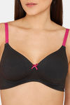Rosaline Fashion Padded Non Wired 3/4th Coverage T-Shirt Bra - Anthracite — thumbnail 4