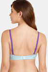 Rosaline Fashion Padded Non Wired 3/4th Coverage T-Shirt Bra - Spun Sugar — thumbnail 2