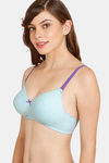 Rosaline Fashion Padded Non Wired 3/4th Coverage T-Shirt Bra - Spun Sugar — thumbnail 3