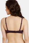 Rosaline Padded Non Wired 3/4th Coverage T-Shirt Bra - Fig — thumbnail 2