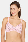 Rosaline Padded Non Wired 3/4th Coverage T-Shirt Bra - Hibiscus — thumbnail 1